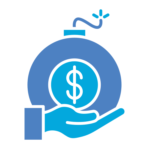 Debt Generic Blue icon