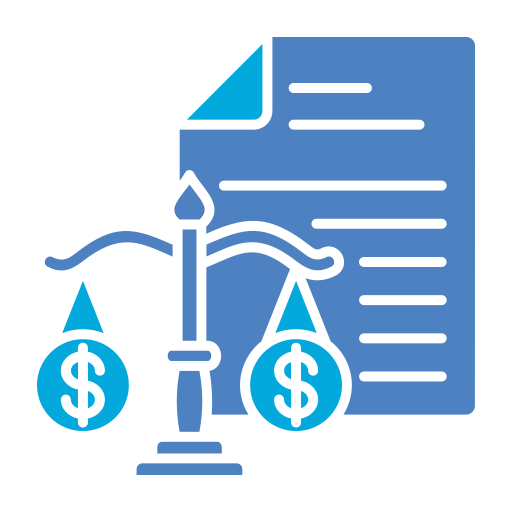 Balance sheet Generic Blue icon