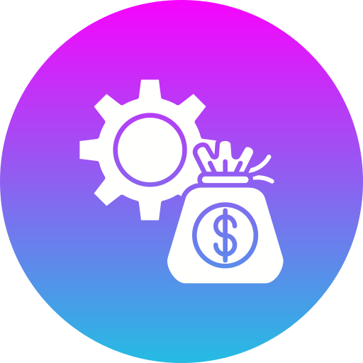 zarządzanie pieniędzmi Generic Flat Gradient ikona