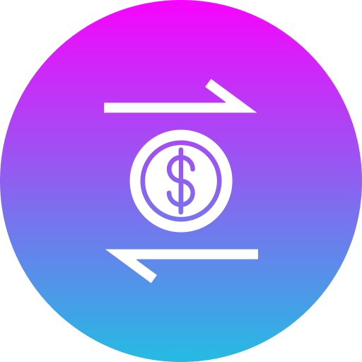 transfer pieniędzy Generic Flat Gradient ikona