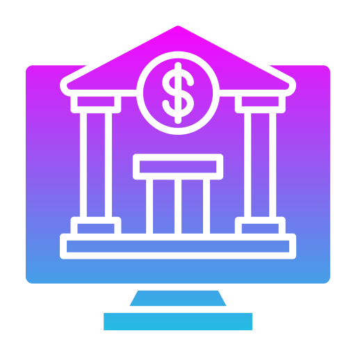 banca en línea Generic Flat Gradient icono