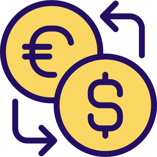Currency exchange Generic Outline Color icon