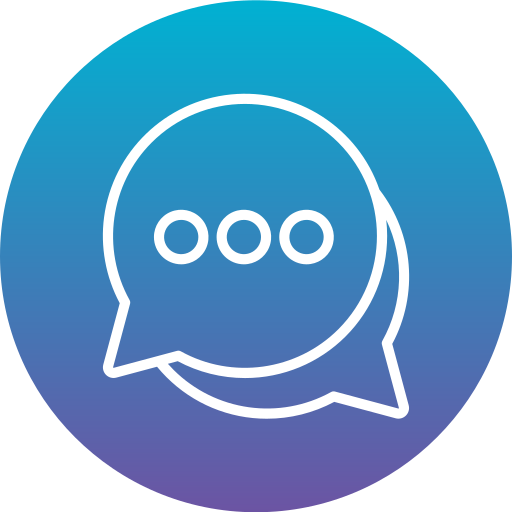burbuja de chat Generic Flat Gradient icono