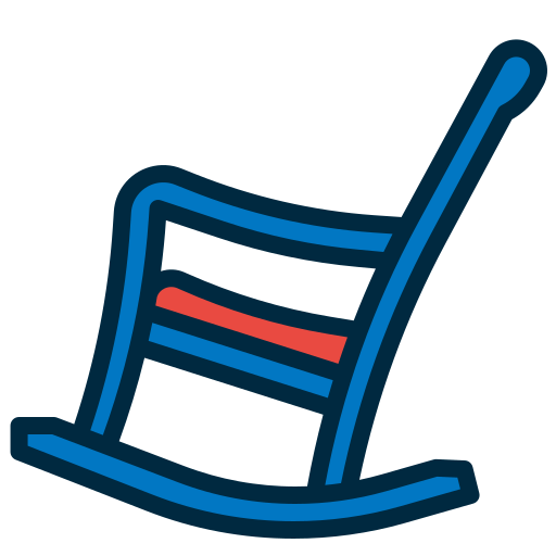 흔들 의자 Generic Outline Color icon