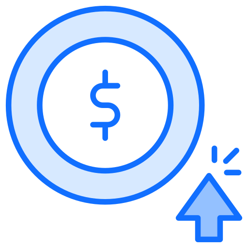 payer avec un clic Generic Blue Icône