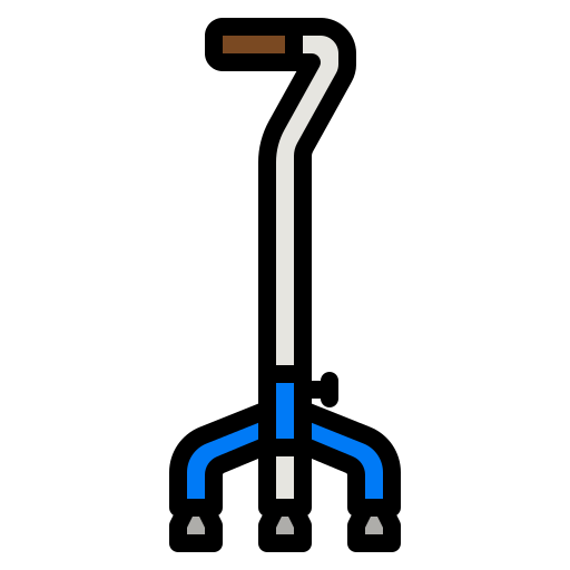 Walking stick Generic Outline Color icon