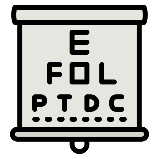 Eye test Generic Outline Color icon