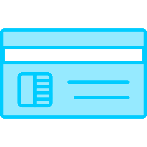 Credit card Generic Blue icon