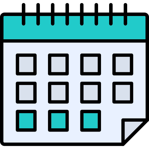 calendario Generic Outline Color icono