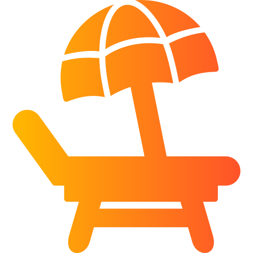 Beach chair Generic Flat Gradient icon