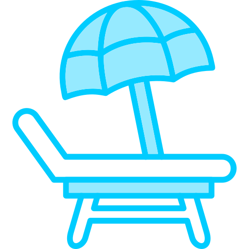 silla de playa Generic Blue icono