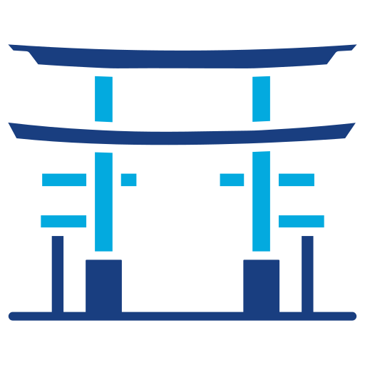 puerta torii Generic Blue icono