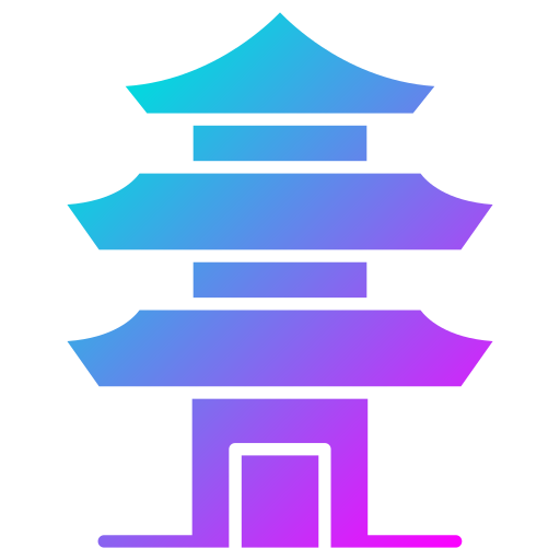 pagoda Generic Flat Gradient icona