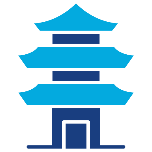 pagode Generic Blue Icône