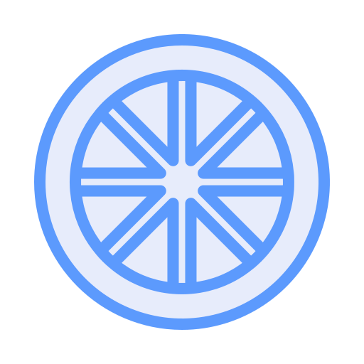Lemon slice Generic Blue icon