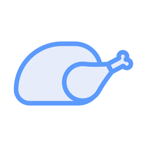 geroosterde kip Generic Blue icoon