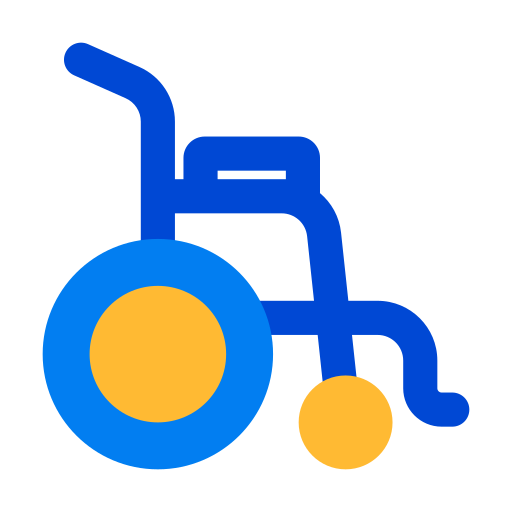 wózek inwalidzki Generic Flat ikona