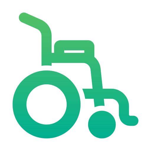 rolstoel Generic Flat Gradient icoon