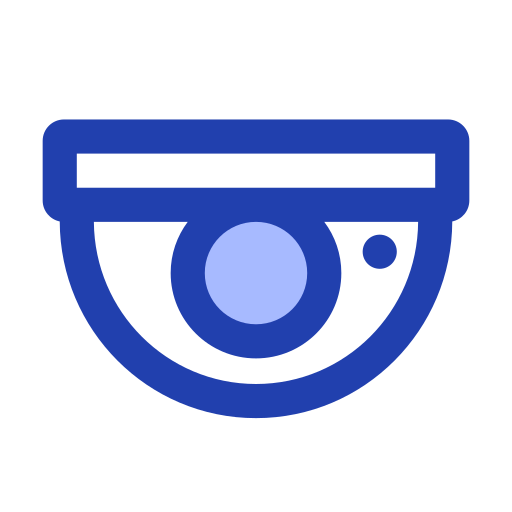 kamera cctv Generic Blue ikona