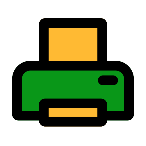 인쇄기 Generic Outline Color icon