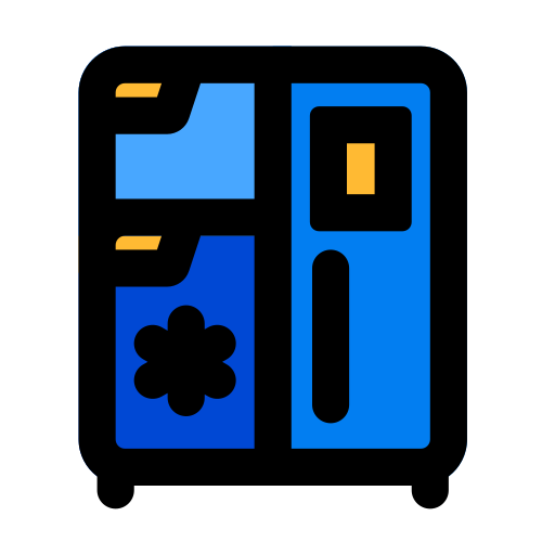 refrigerador inteligente Generic Outline Color icono