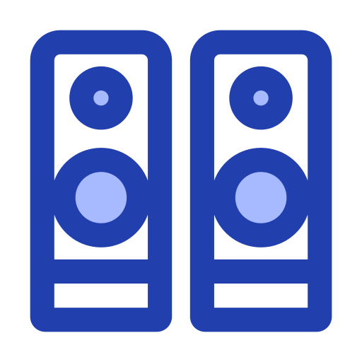 boîte de haut-parleur Generic Blue Icône