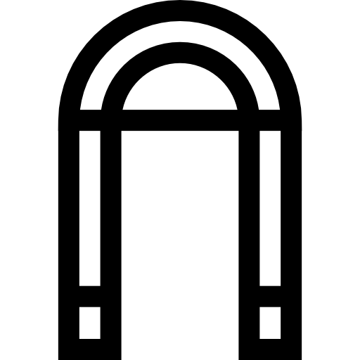portón Basic Straight Lineal icono