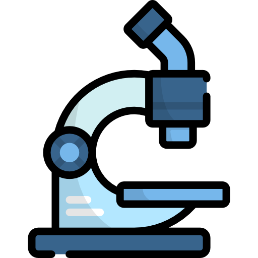 Microscope Kawaii Lineal color icon