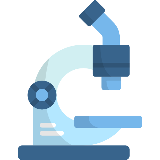 Microscope Kawaii Flat icon