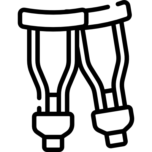 muletas Kawaii Lineal icono