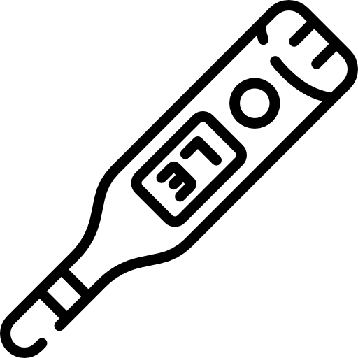 termómetro Kawaii Lineal icono