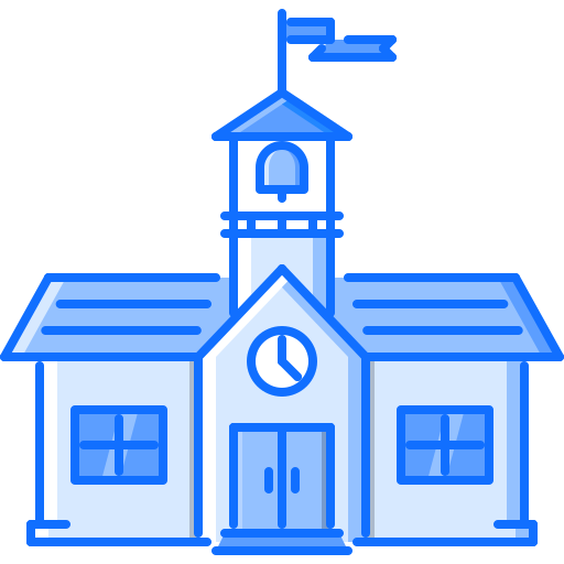 학교 Coloring Blue icon