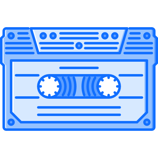 kassette Coloring Blue icon