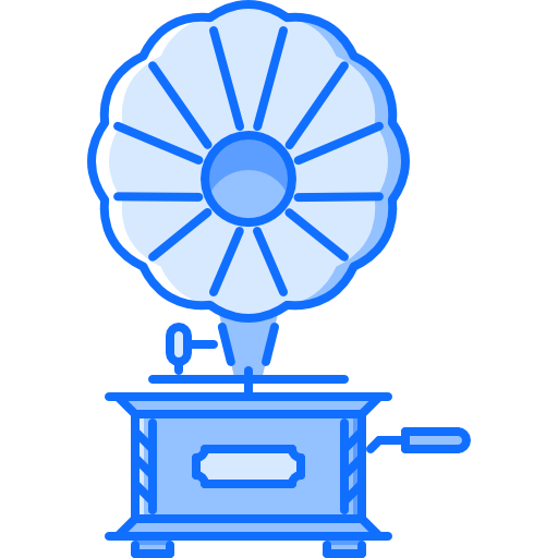 grammofono Coloring Blue icona