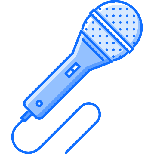 karaoke Coloring Blue icoon