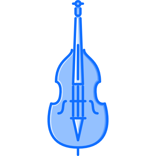 violoncello Coloring Blue icona