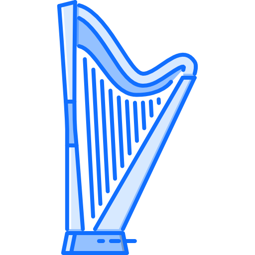 harfa Coloring Blue ikona