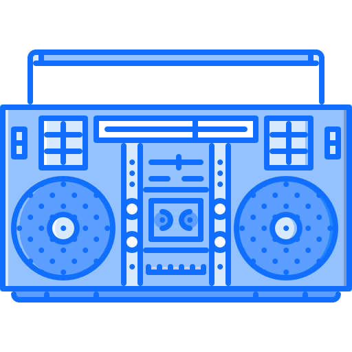 boombox Coloring Blue icona