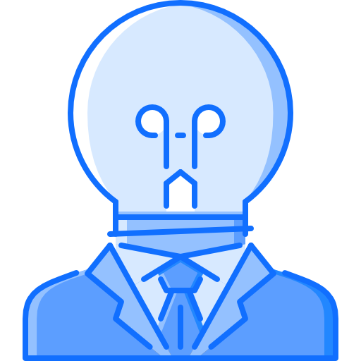 Business man Coloring Blue icon