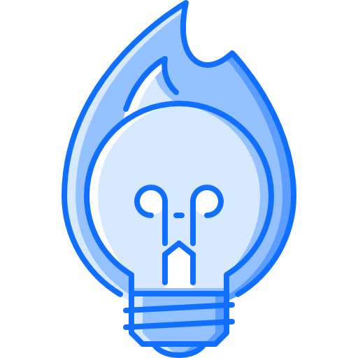 Bulb Coloring Blue icon