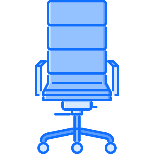 cadeira de escritório Coloring Blue Ícone