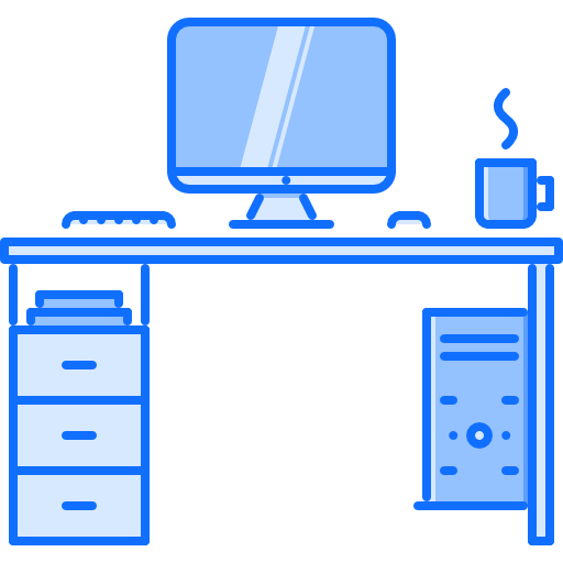 escritorio Coloring Blue icono