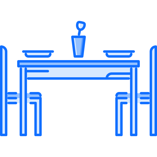 テーブル Coloring Blue icon
