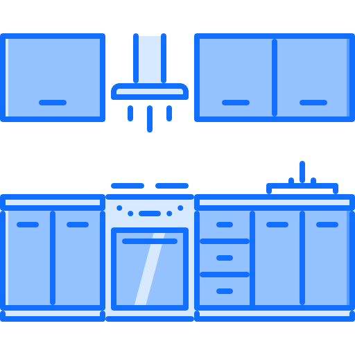 cocina Coloring Blue icono