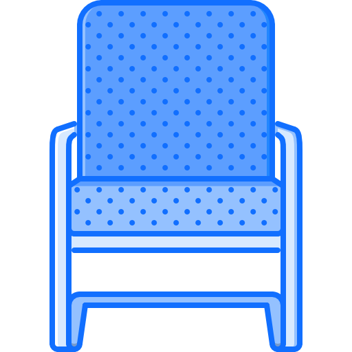 안락 의자 Coloring Blue icon
