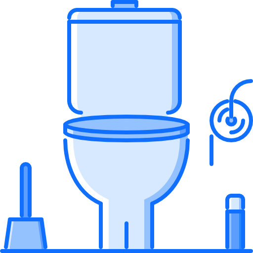 toilette Coloring Blue Icône