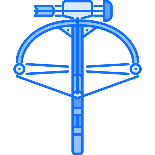 Crossbow Coloring Blue icon