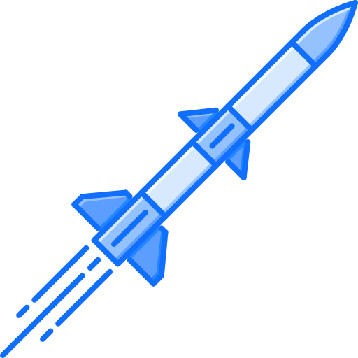 ロケット Coloring Blue icon