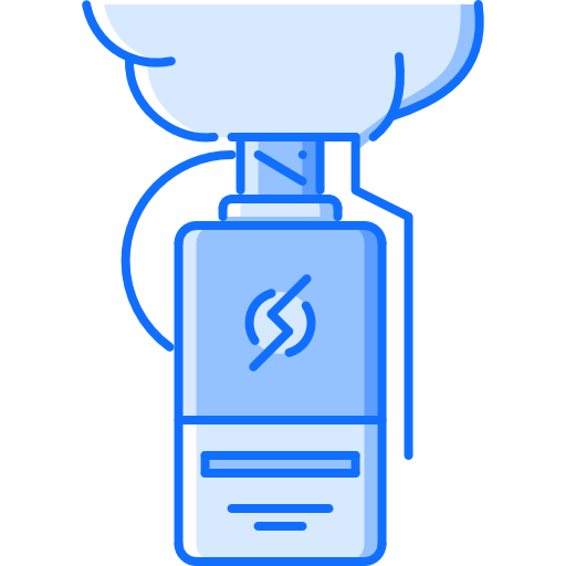 granada de humo Coloring Blue icono