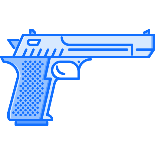 Gun Coloring Blue icon